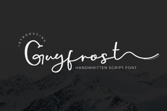 Discover Guyfrost: The Handcrafted Font with Artistic Swashes