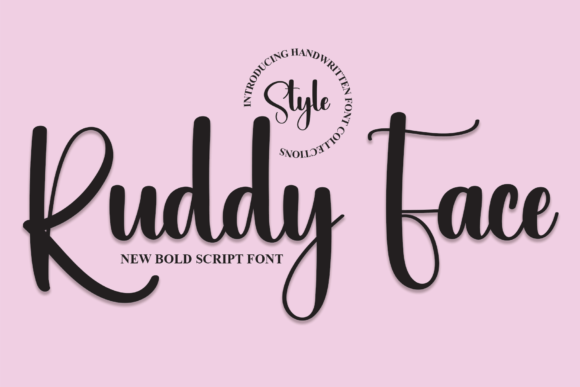 Discover the Charm of Ruddy Face: A Handwritten Font for Modern Creatives