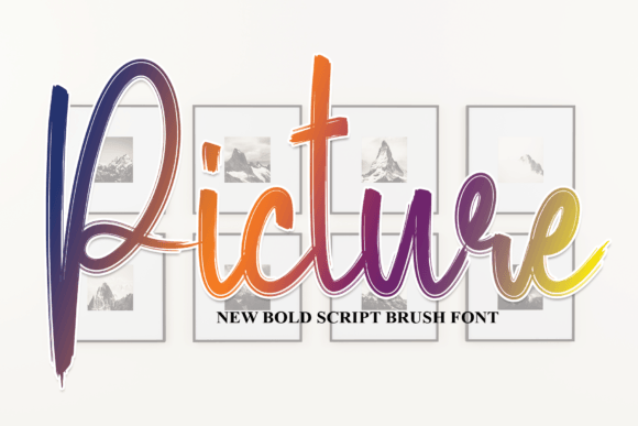 Discover the Picture Font: A Handwritten Touch for Creative Projects