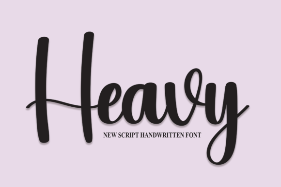 Heavy: The Handwritten Font That Adds Casual Cool to Any Project