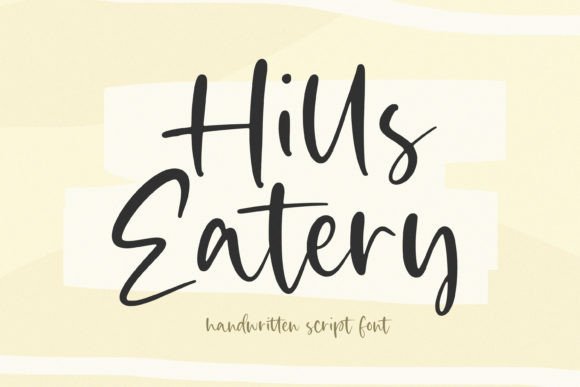Hills Eatery: An Elegant Handwritten Font for Distinctive Designs