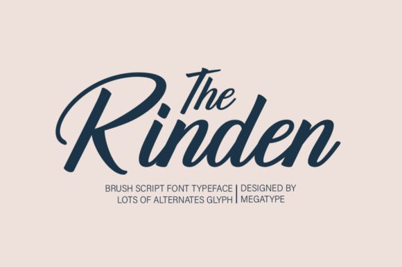 The Rinden: A Modern Brush Script with Vintage Soul