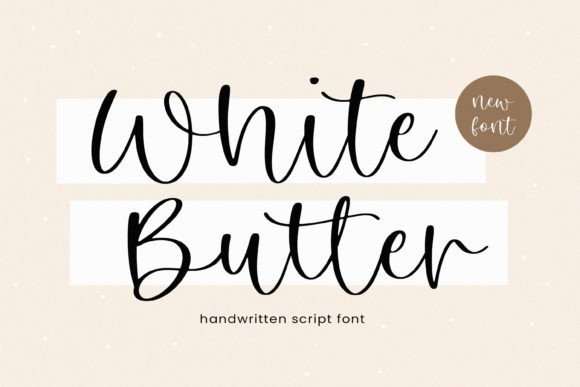 White Butter: A Handwritten Font for Modern Creativity